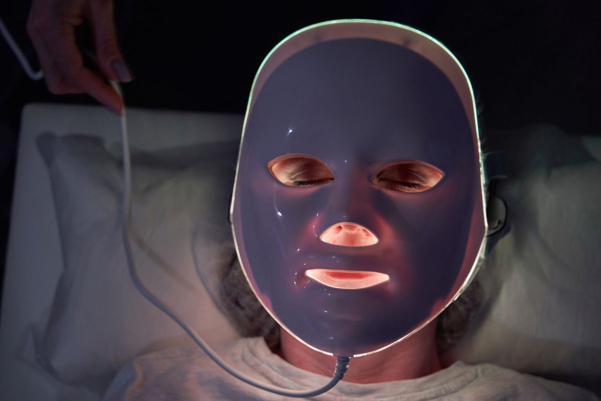 test masque led anti acné